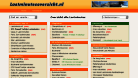 What Lastminutesoverzicht.nl website looked like in 2015 (9 years ago)