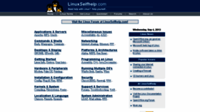 What Linuxselfhelp.com website looked like in 2015 (10 years ago)
