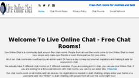 What Liveonlinechat.net website looked like in 2015 (9 years ago)
