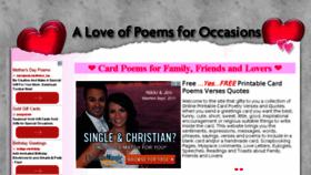 What Love-of-poems.com website looked like in 2015 (9 years ago)