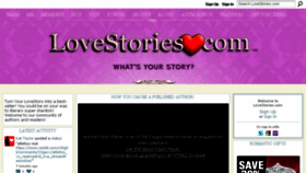 What Lovestories.com website looked like in 2015 (9 years ago)