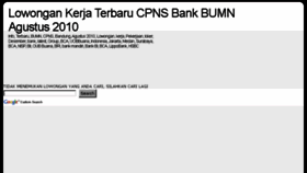 What Lowongan-kerjabank.blogspot.com website looked like in 2015 (9 years ago)