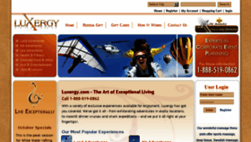 What Luxergy.com website looked like in 2015 (9 years ago)