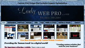 What Ladywebpro.com website looked like in 2015 (9 years ago)