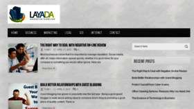 What Layada.com website looked like in 2015 (8 years ago)