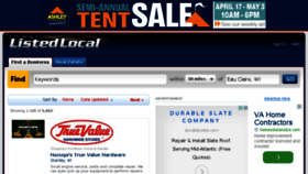 What Listedlocal.com website looked like in 2015 (9 years ago)
