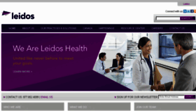 What Leidoshealth.com website looked like in 2015 (8 years ago)
