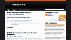 What Leadbait.de website looked like in 2015 (9 years ago)