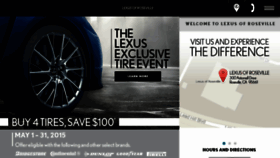 What Lexusofroseville.com website looked like in 2015 (8 years ago)