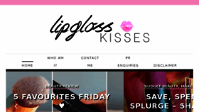 What Lipglosskisses.com website looked like in 2015 (8 years ago)