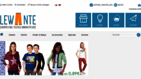 What Lewante.de website looked like in 2015 (8 years ago)