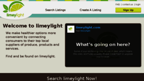 What Limeylight.com website looked like in 2015 (9 years ago)