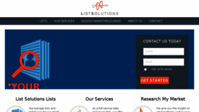 What Listsolutions.com website looked like in 2015 (8 years ago)