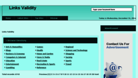 What Linksvalidity.com website looked like in 2015 (8 years ago)