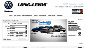 What Longlewisvw.com website looked like in 2015 (8 years ago)