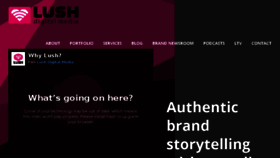What Lushdigital.com website looked like in 2015 (8 years ago)
