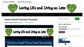 What Lovinglifeandlivingonless.com website looked like in 2015 (8 years ago)