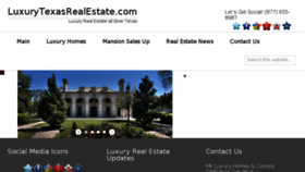 What Luxurytexasrealestate.com website looked like in 2015 (8 years ago)