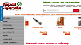 What Lepsicigareta.cz website looked like in 2015 (8 years ago)