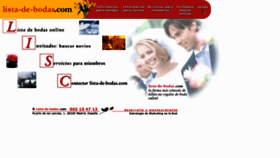 What Lista-de-bodas.com website looked like in 2015 (8 years ago)