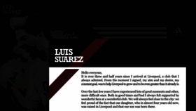 What Luissuarez.co.uk website looked like in 2015 (8 years ago)