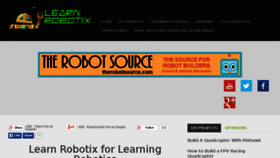 What Learnrobotix.com website looked like in 2015 (8 years ago)