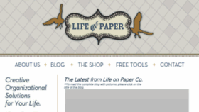 What Lifeonpaperco.com website looked like in 2015 (8 years ago)
