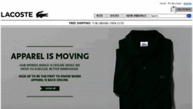 What Lacoste.com.au website looked like in 2015 (8 years ago)