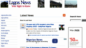 What Lagosstatenews.com website looked like in 2015 (8 years ago)