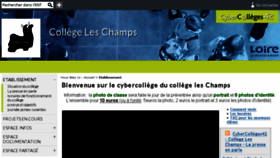 What Leschamps.cybercolleges42.fr website looked like in 2015 (8 years ago)
