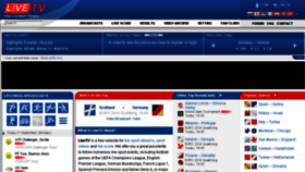 What Livesport.sx website looked like in 2015 (8 years ago)