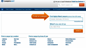 What Lawyers.com website looked like in 2015 (8 years ago)
