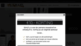 What Leemansschoenen.nl website looked like in 2015 (8 years ago)