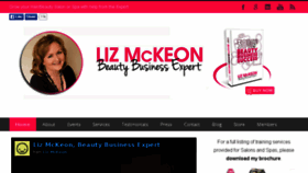 What Lizmckeon.com website looked like in 2015 (8 years ago)
