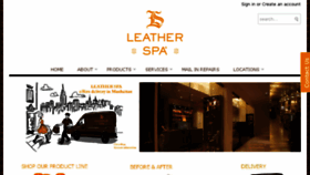 What Leatherspa.com website looked like in 2015 (8 years ago)