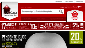 What Luzcasa.com.br website looked like in 2015 (8 years ago)
