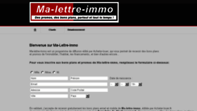 What Lettre-immo.com website looked like in 2015 (8 years ago)