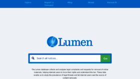 What Lumendatabase.org website looked like in 2015 (8 years ago)