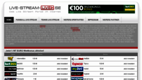 What Live-stream-live.se website looked like in 2015 (8 years ago)