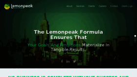 What Lemonpeak.com website looked like in 2015 (8 years ago)