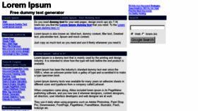 What Lorem.biz website looked like in 2015 (8 years ago)