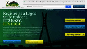 What Lagosresidents.gov.ng website looked like in 2015 (8 years ago)