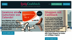 What Ladycashback.de website looked like in 2015 (8 years ago)