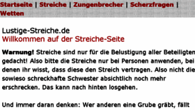 What Lustige-streiche.de website looked like in 2015 (8 years ago)