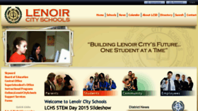 What Lenoircityschools.com website looked like in 2015 (8 years ago)