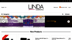 What Lindacosmetics.com website looked like in 2015 (8 years ago)