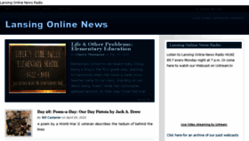 What Lansingonlinenews.com website looked like in 2015 (8 years ago)