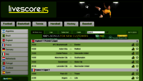 What Livescore.is website looked like in 2015 (8 years ago)