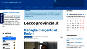 What Leccoprovincia.it website looked like in 2015 (8 years ago)