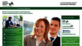 What Lloydsbankinggrouppensions.com website looked like in 2015 (8 years ago)
